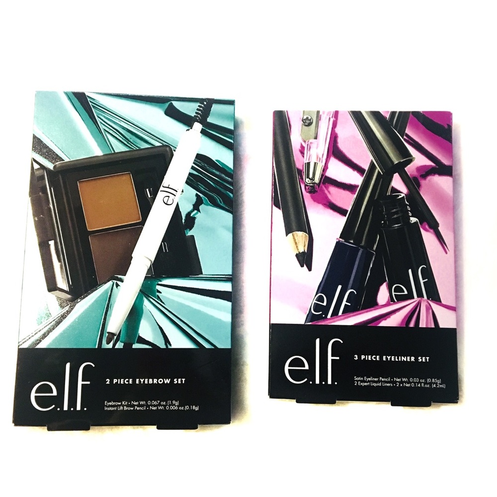 Bundle of (2) E.L.F. Sets: Brow Kit & Eyeliner Kit